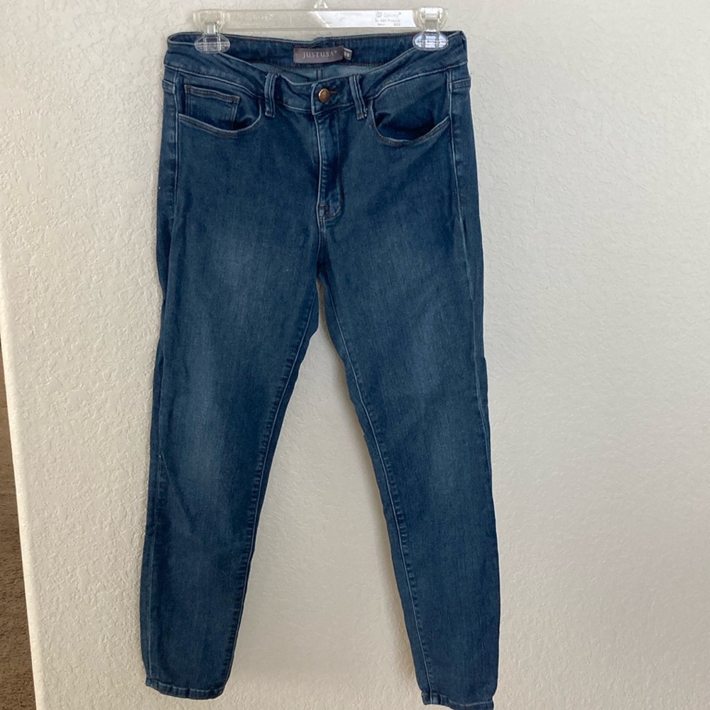 Just USA Blue High Rise Skinny Jeans